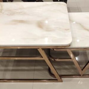rose gold marble table