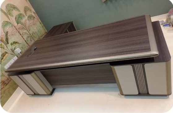 Luxury wooden L shape office table