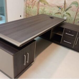Luxury wooden L shape office table