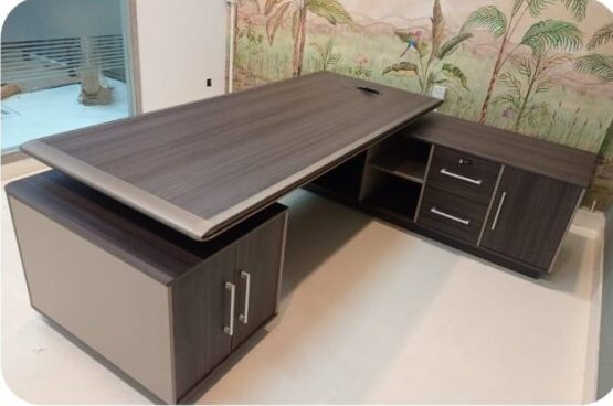 Luxury wooden L shape office table