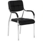 black foam visitor chair