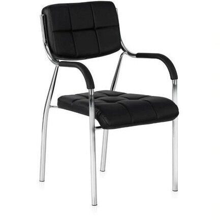 black foam visitor chair
