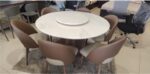 Modern Round Rotater Dining Table Set