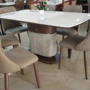 Compact Dining Table Set 1+6