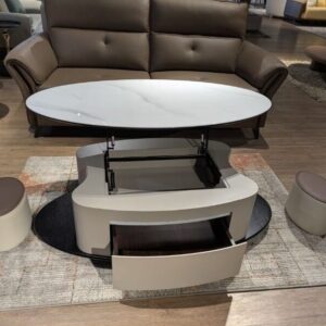 center table with puffy