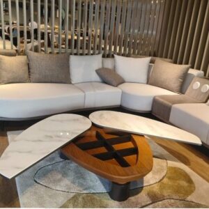 rotatable marble center table