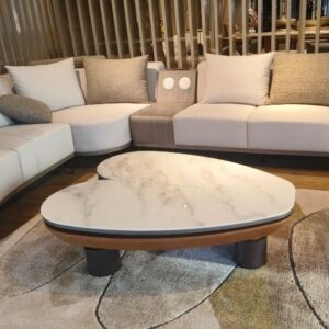 rotatable marble center table