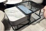 Square Coffee Table Set with Metal Frame