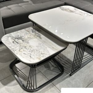 Modern Nesting Ceramic Coffee Tables