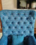 High-Back Wing Chair (Chesterfield Wingback Design)