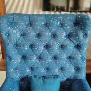 High-Back Wing Chair (Chesterfield Wingback Design)